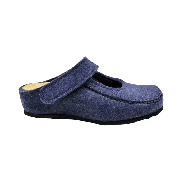 Haflinger Boiled Wool Mary Jane Clog Size 6 - Picture 1 of 7